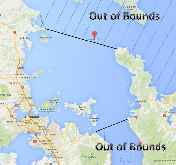 Fishing Competition Boundaries Map